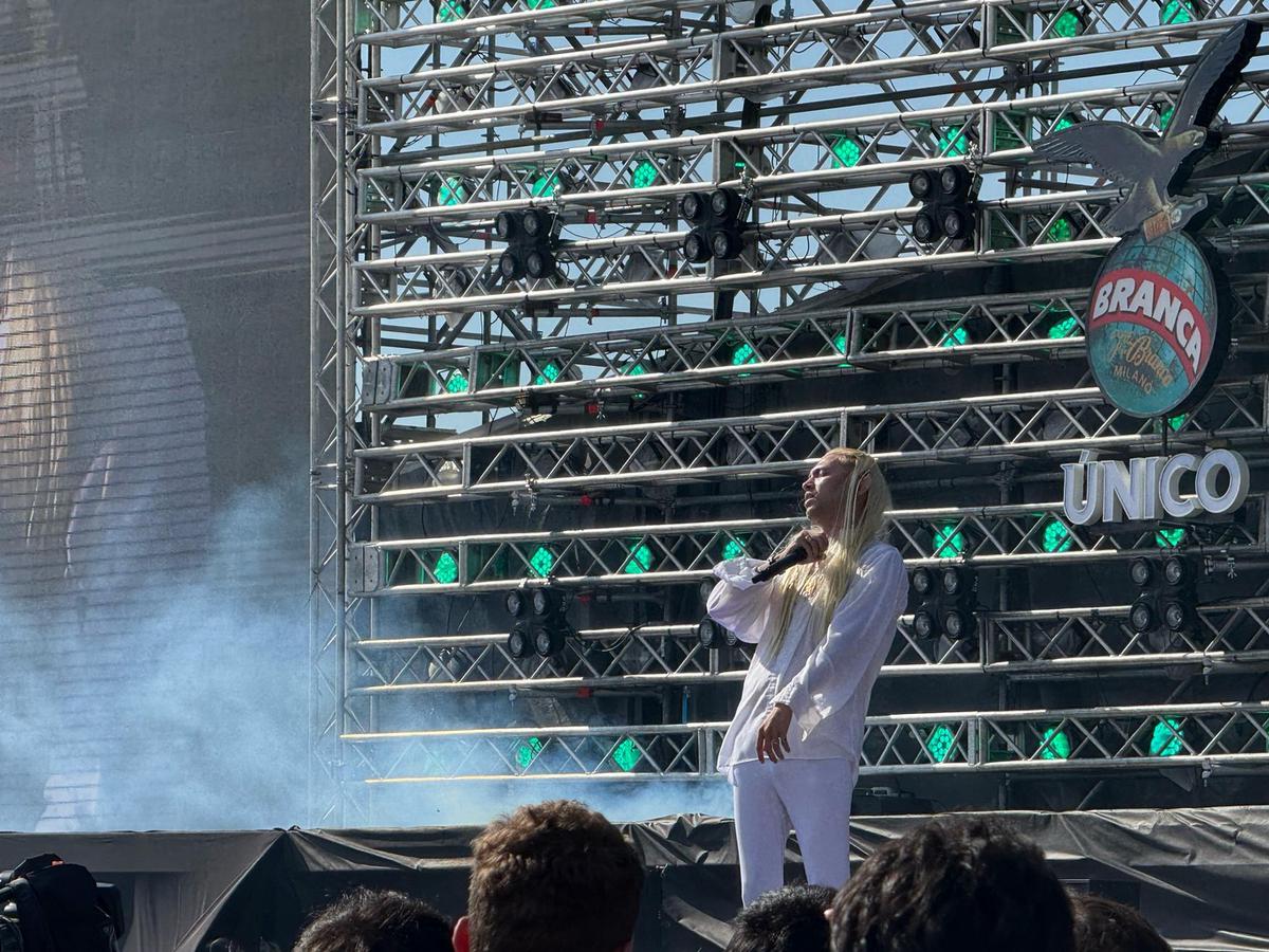 FOTO: Los Piojos, en el cierre de Cosquín Rock.