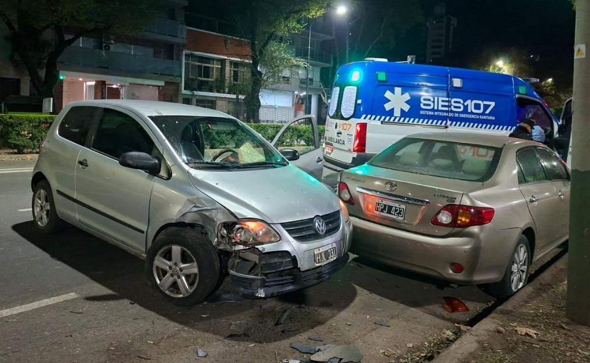 Accidente en la zona de Pellegrini y Rodríguez.