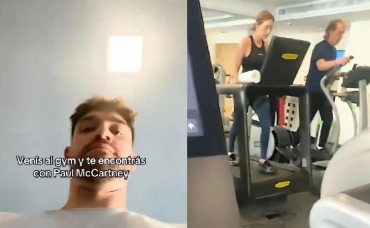 FOTO: Un fanático argentino se cruzó a Paul McCartney y Nancy Shevell en el gimnasio.