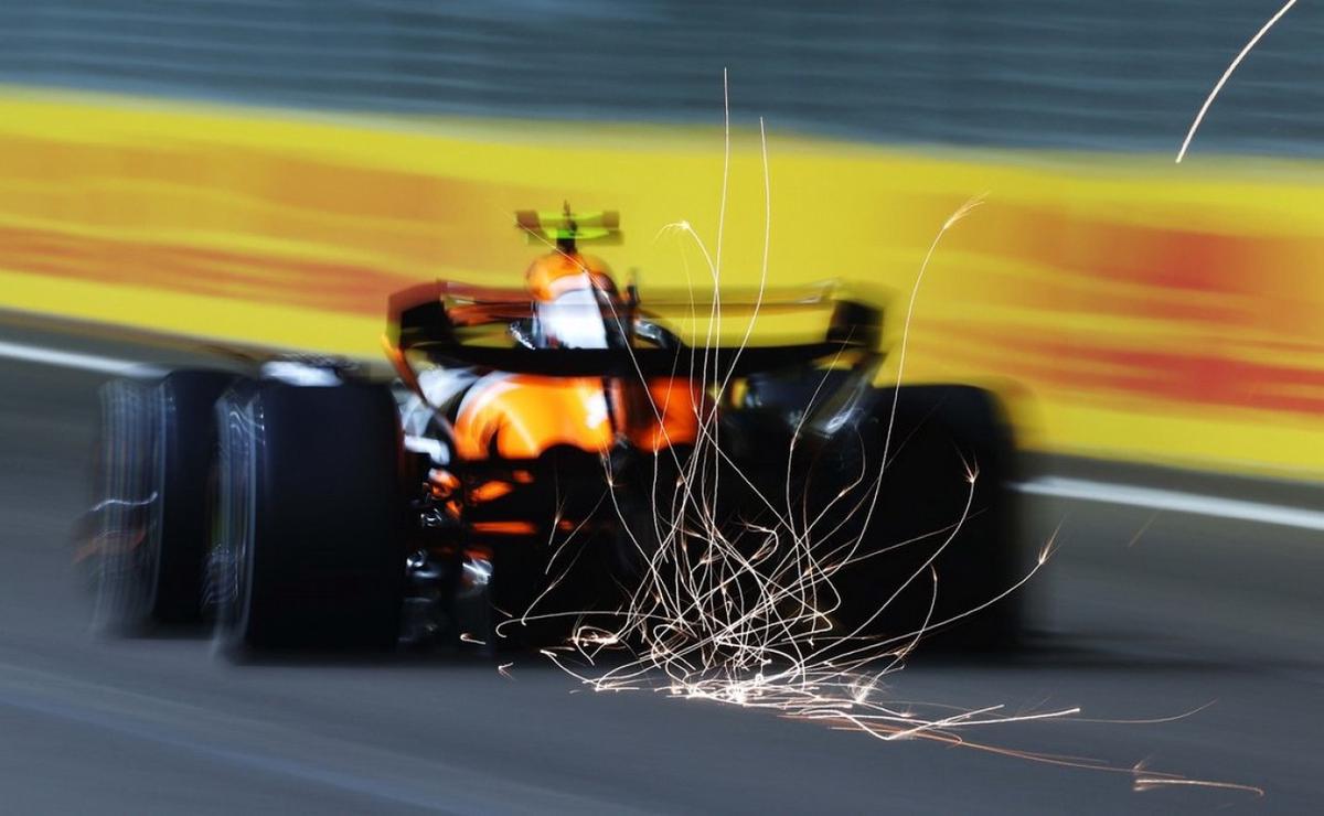 FOTO: Norris le respondió a Leclerc y lo batió en la FP2