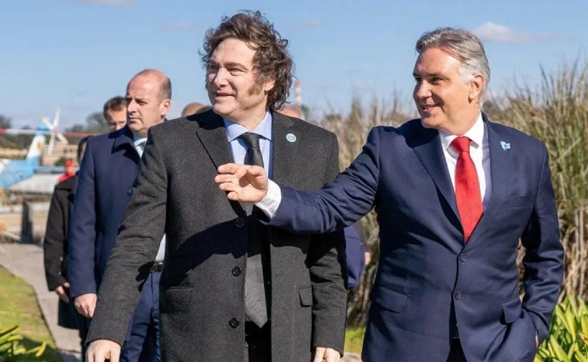 Javier Milei y Martín Llaryora. (Foto: Gobierno de Córdoba)