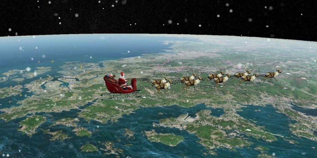 FOTO: ¿Dónde está Papá Noel? Seguí en vivo el recorrido de Santa Claus por el mundo