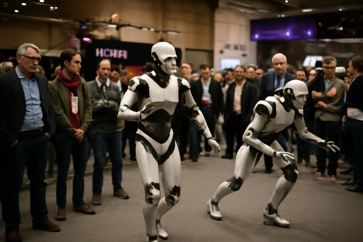 Los robots humanoides en el Web Summit