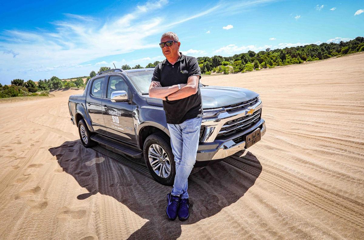 FOTO: Cadena3 y la Nueva S10 de Chevrolet en Pinamar.