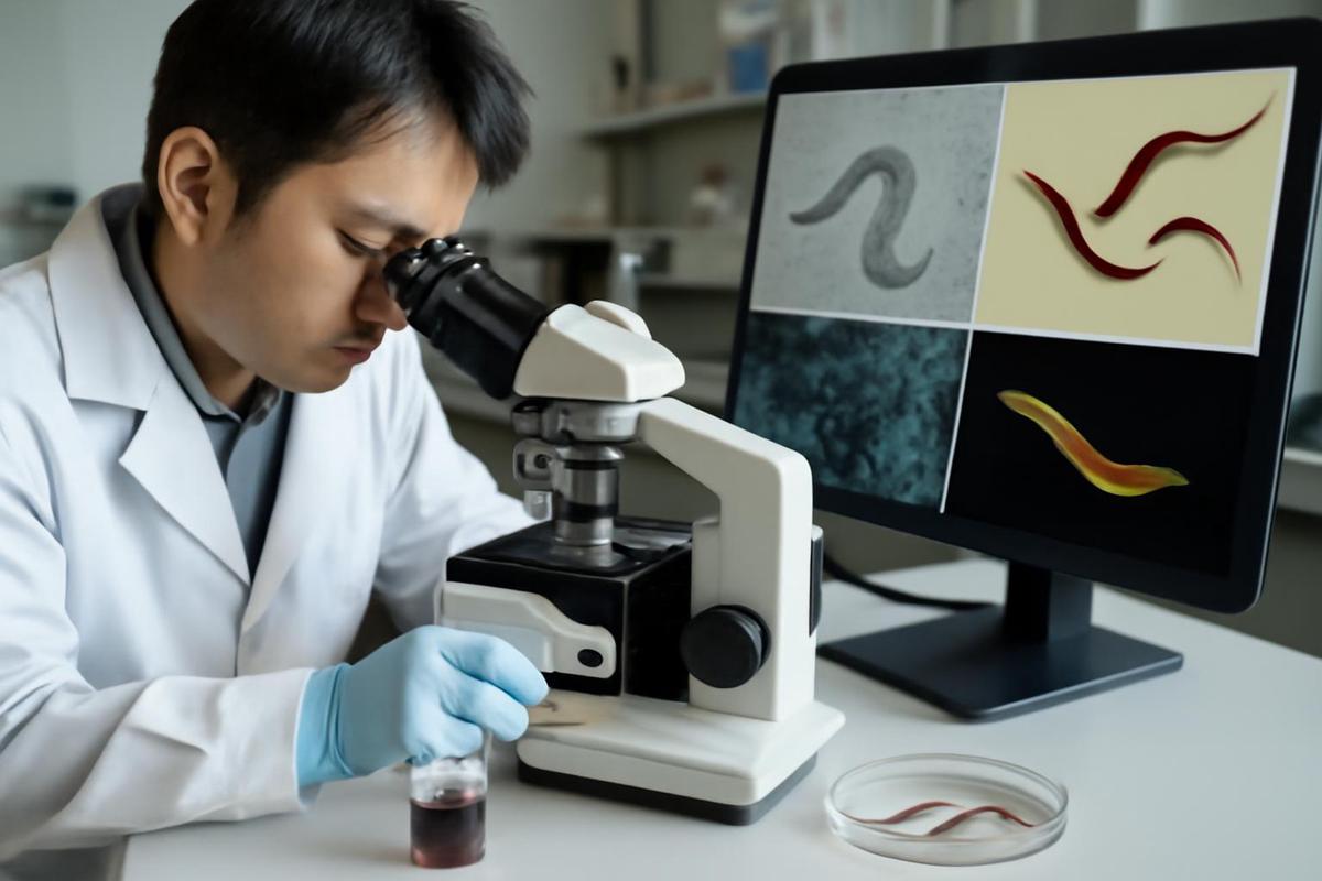 Bacterias magnéticas que alargan la vida de los gusanos