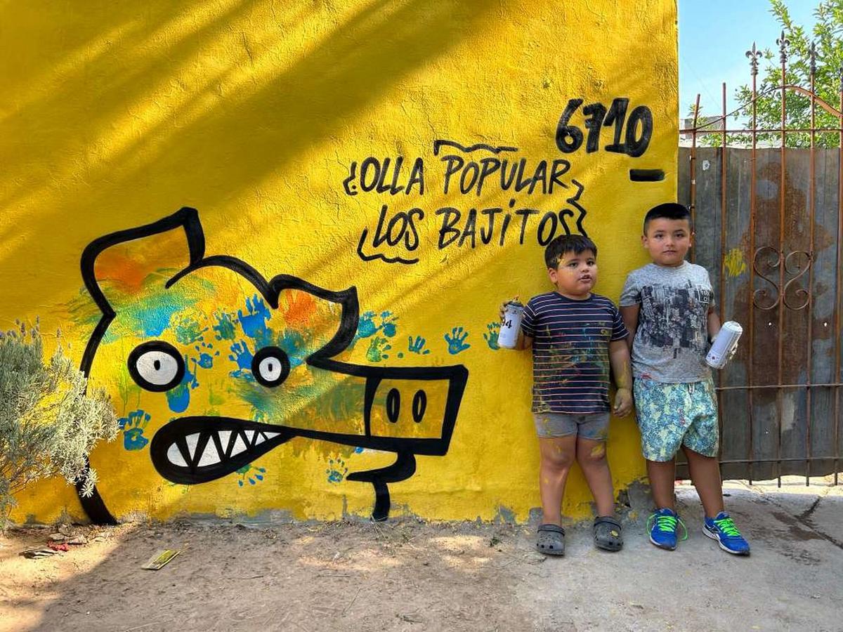 El muralista cordobés que fue parte de la inauguración del estadio del Inter Miami.