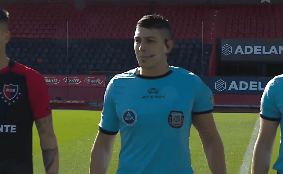 Juan Cruz Robledo, árbitro debutante en primera división.