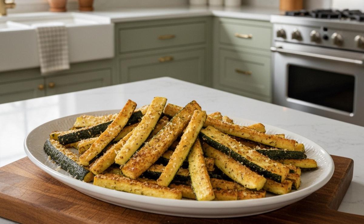 Bastones de zapallitos al horno.