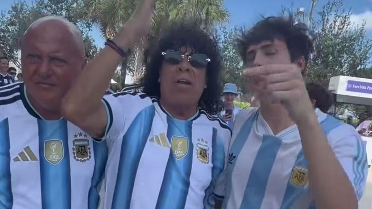 Joaco Martín mostró cómo se vive un partido de Argentina en el mundial