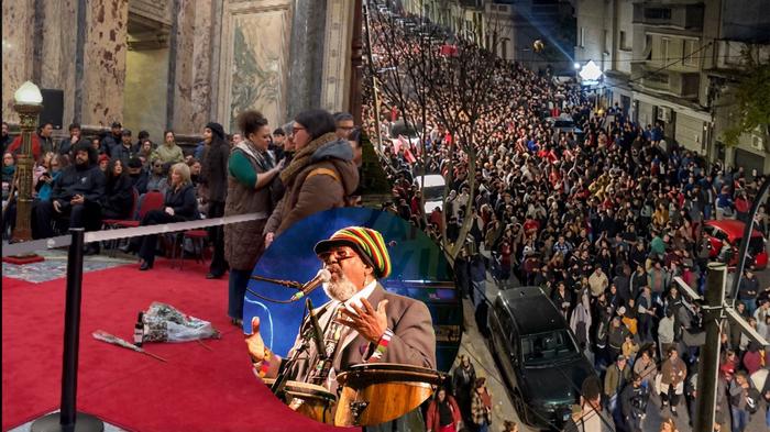 Se lleva a cabo el velorio popular de Rubén Rada en Montevideo, con miles de despedidas emotivas