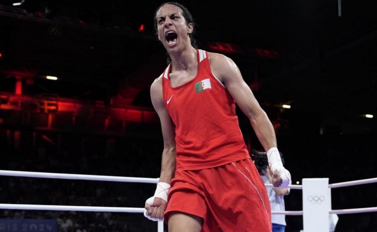 FOTO: Imane Khelif, boxeadora argelina que ganó el oro en los Juegos Olímpicos de París.