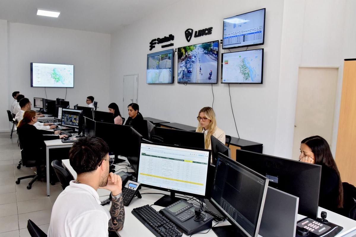 El centro de operaciones de la Unidad Lince.