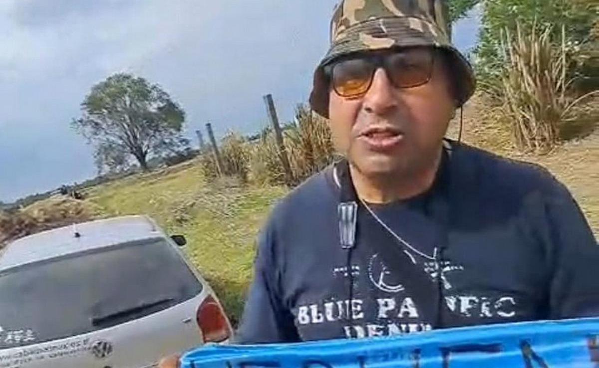 Viajaron 1.200 km. para ver los F-16. (Foto: captura de video)