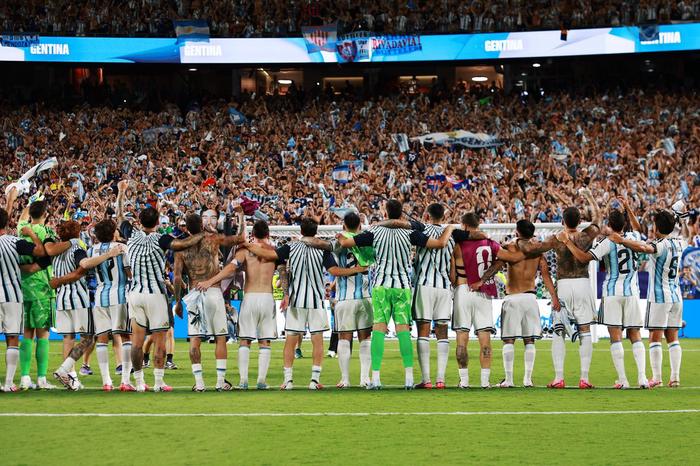 La Selección argentina celebra su paso a semifinales del Mundial 2026