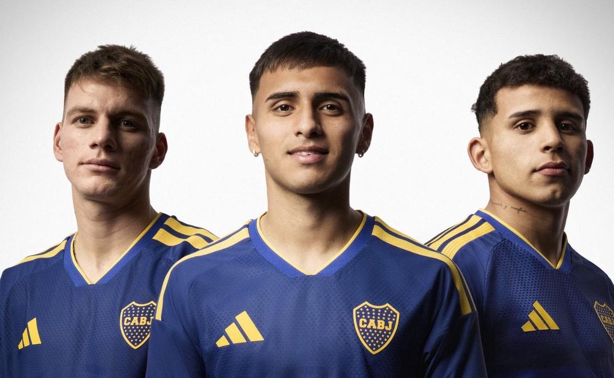 Boca presentó su nueva camiseta. (Prensa CABJ)