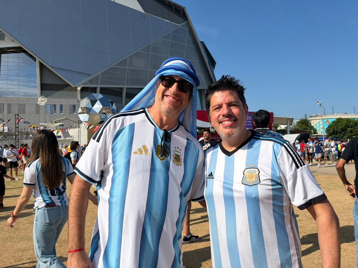 El celeste y blanco inundó las calles y el estadio de Atlanta.
