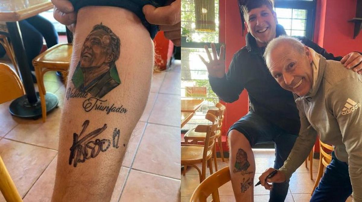 Franco junto a Miguel Ángel Russo.