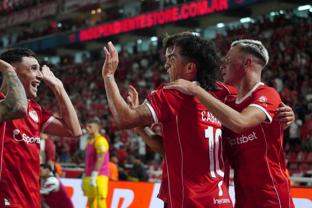 Luciano Cabral marcó el gol de Independiente ante Estudiantes de La Plata. Foto: Agencia NA (Mariano Sánchez)