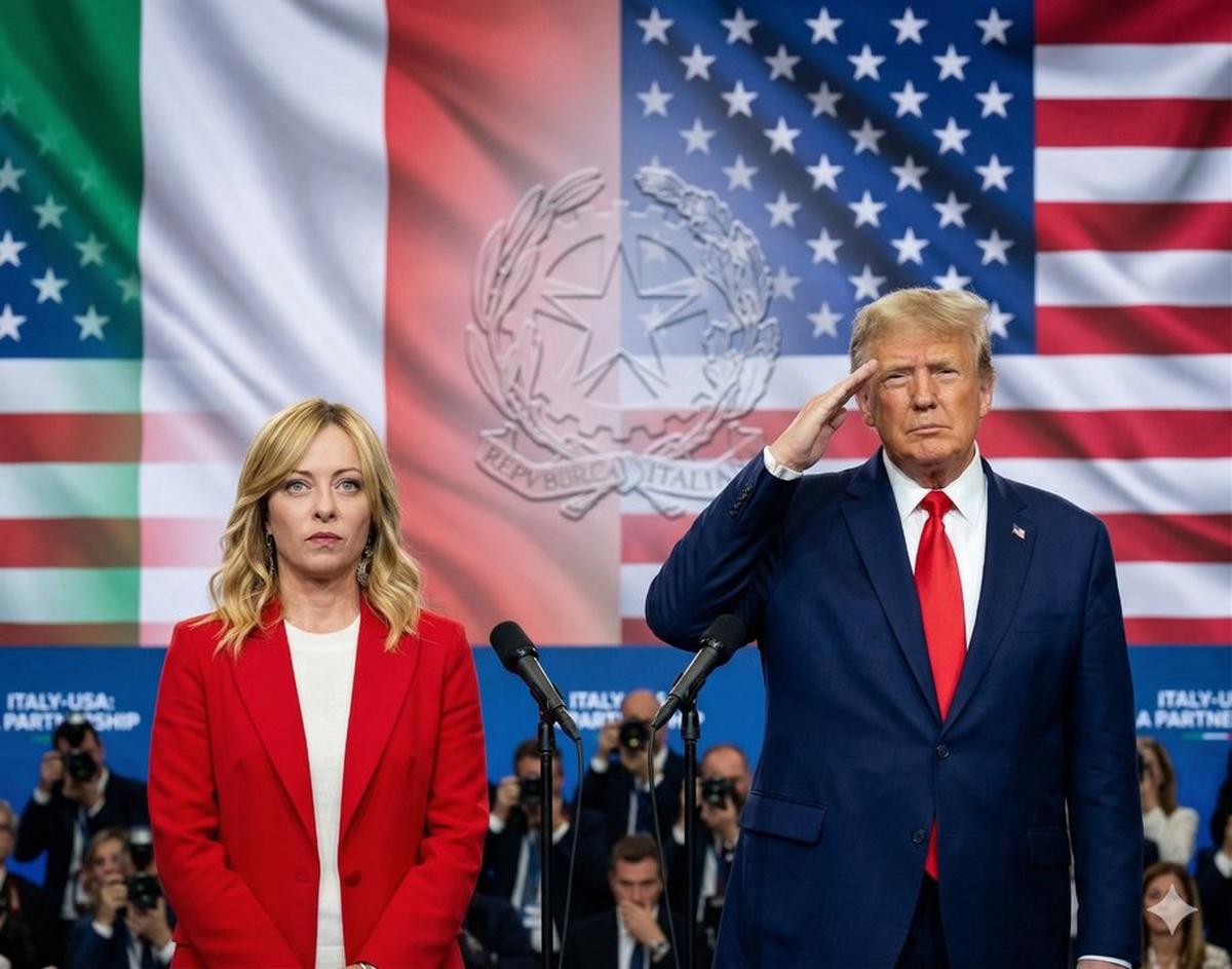 Se enojaron en Italia con Trump. Foto: Agencia NA / con IA