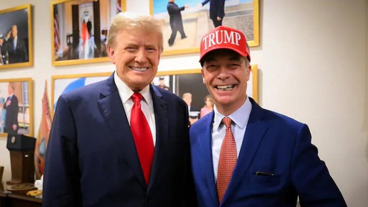 Farage, un aliado de Trump.