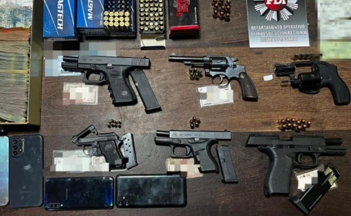Secuestraron siete armas, más de 350 municiones, 31 celulares y estupefacientes.