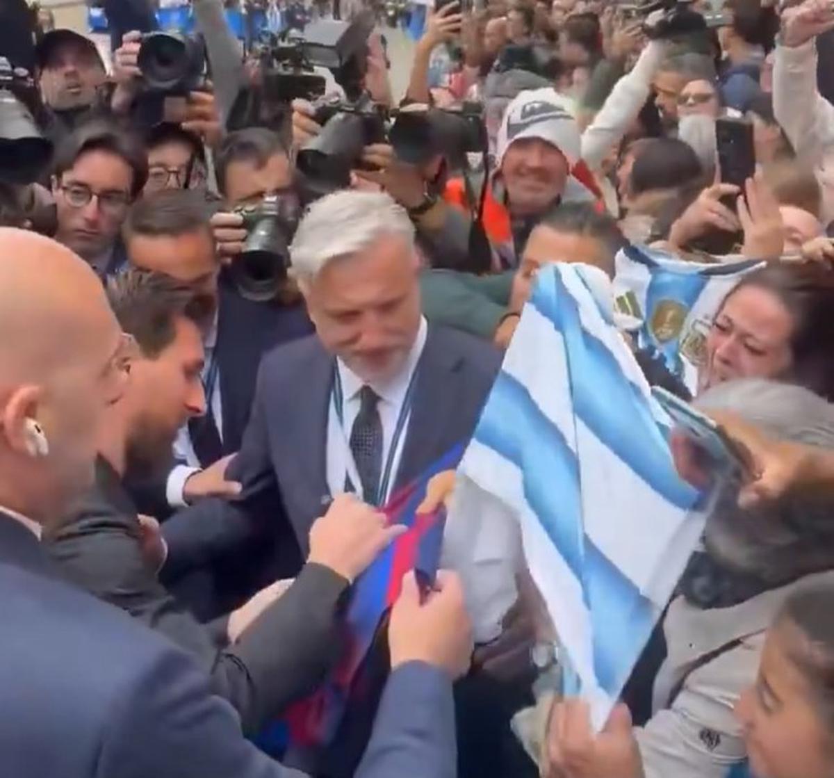 Messi causó furor en España.