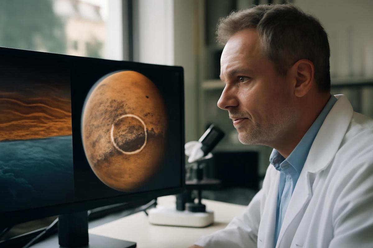 Evidencia de agua subterránea en Marte