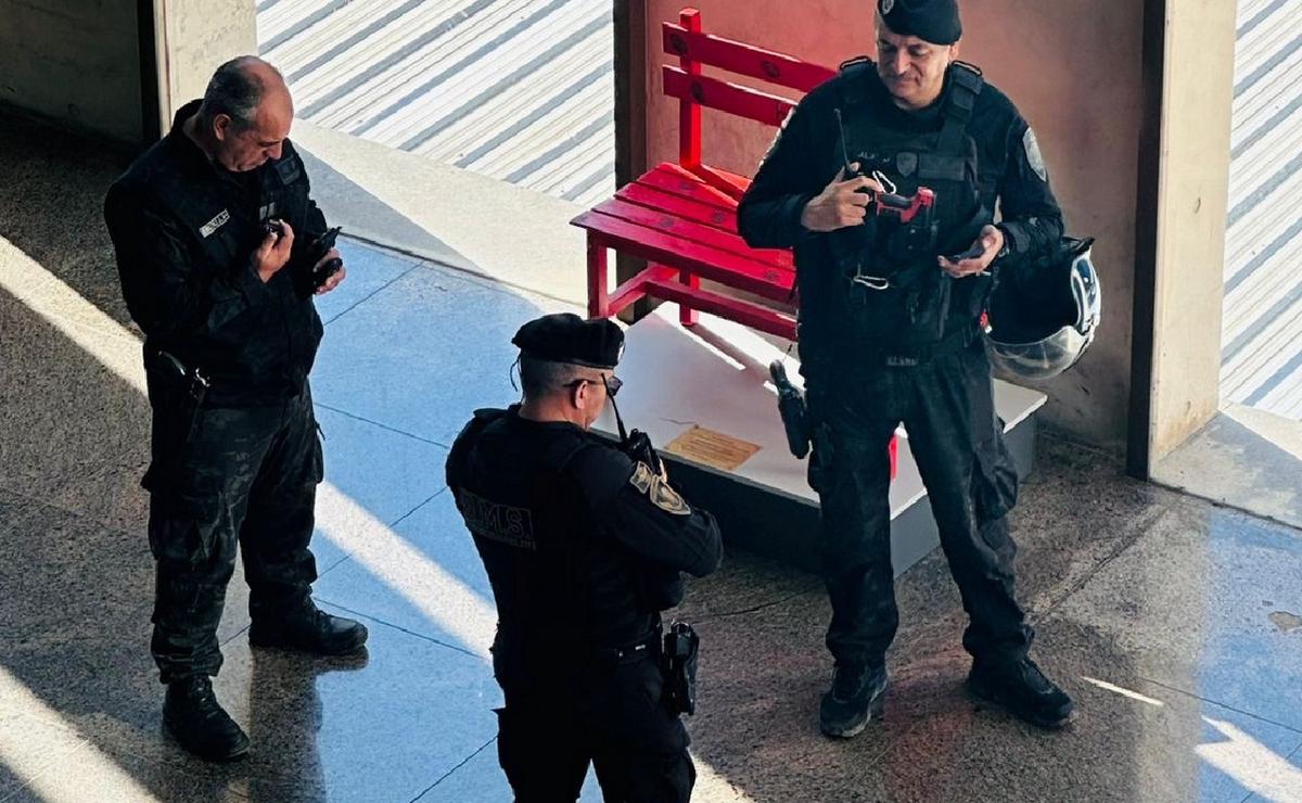 Operativo en Tribunales II por protesta de familiares de Tomás Orihuela.