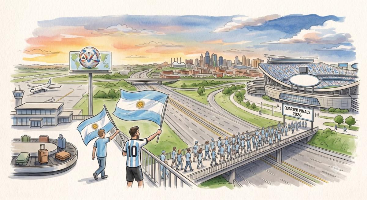 Argentina juega el sábado en Kansas.