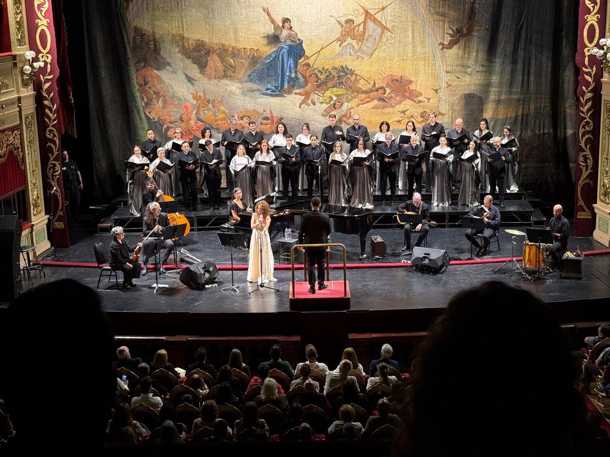 Patricia Sosa en un emocionante concierto en el Libertador. (Daniel Cáceres/C3).