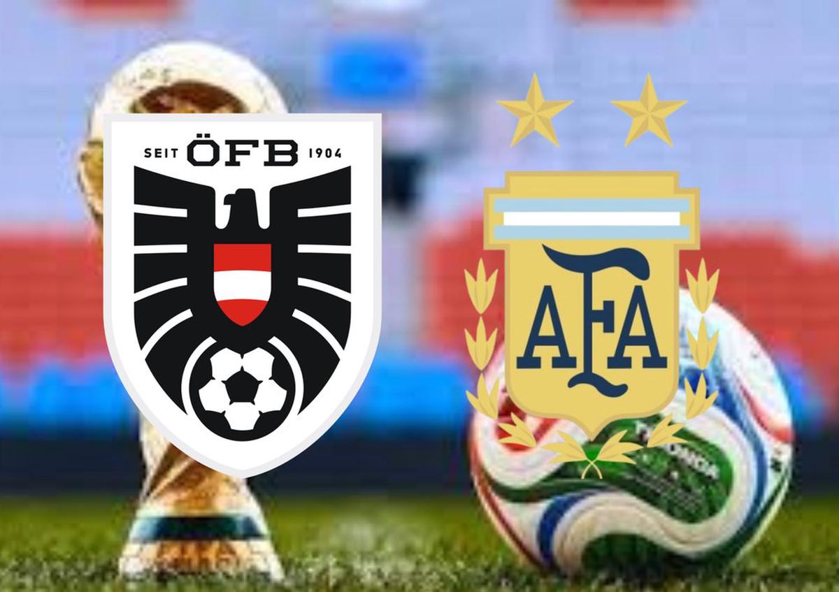 El escándalo de la Selección de Austria con el logo de Argentina. Foto: Agencia NA.