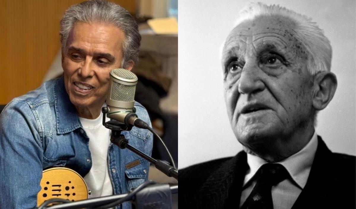 El cantante Jairo y el expresidente de la Nación, Arturo Illia.