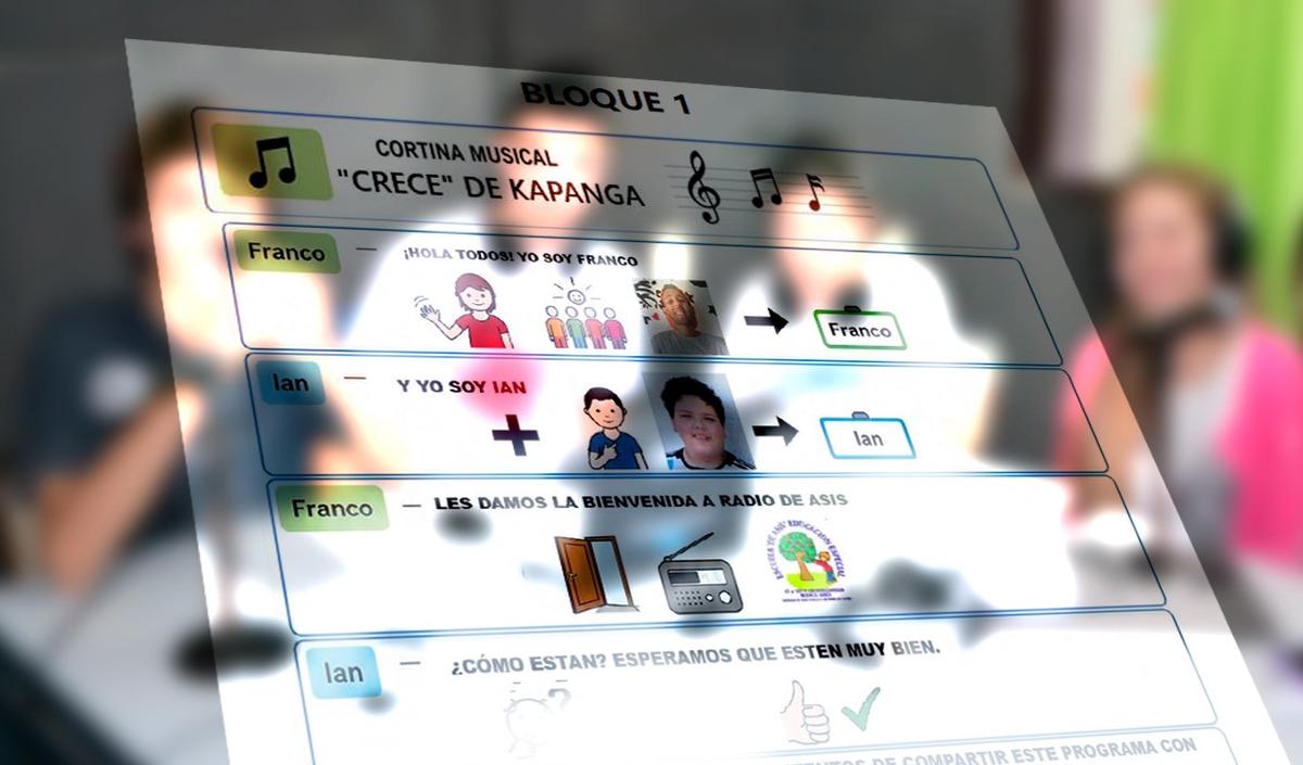 Los coloridos pictogramas del guion de la escuela de Berasategui.