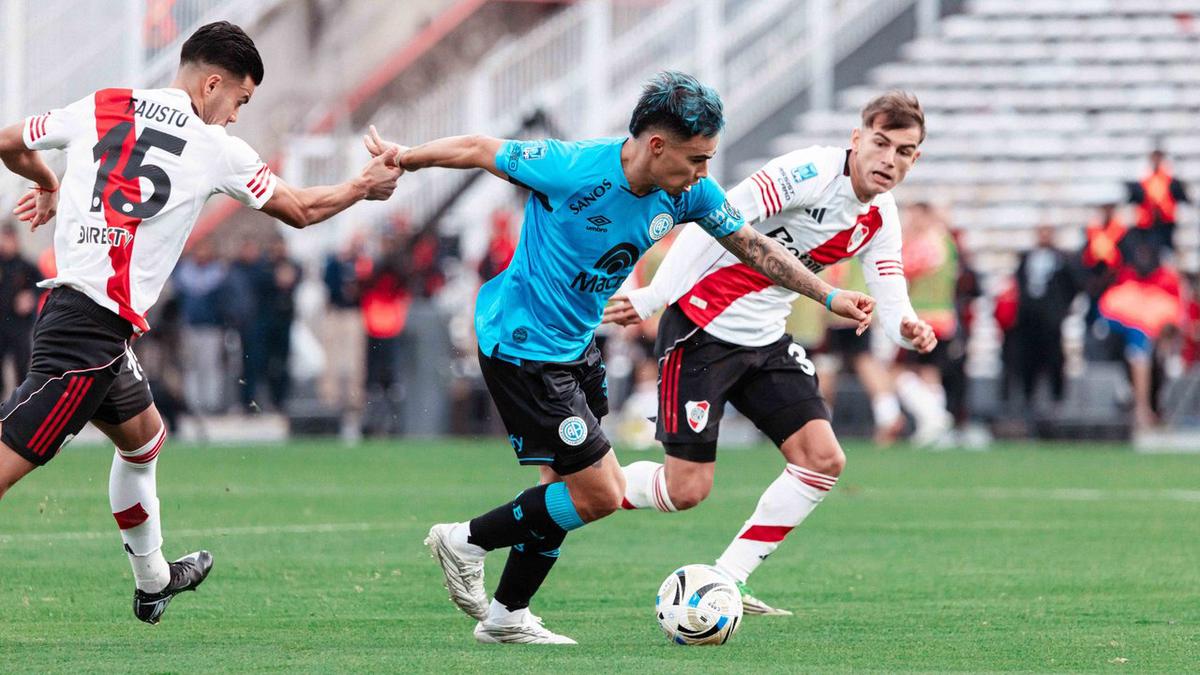 Lucas Zelarayán durante la final entre Belgrano y River.