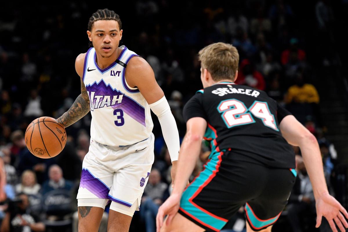 Keyonte George logra 39 puntos, su mejor marca, en victoria de Jazz por 130-126 sobre Grizzlies