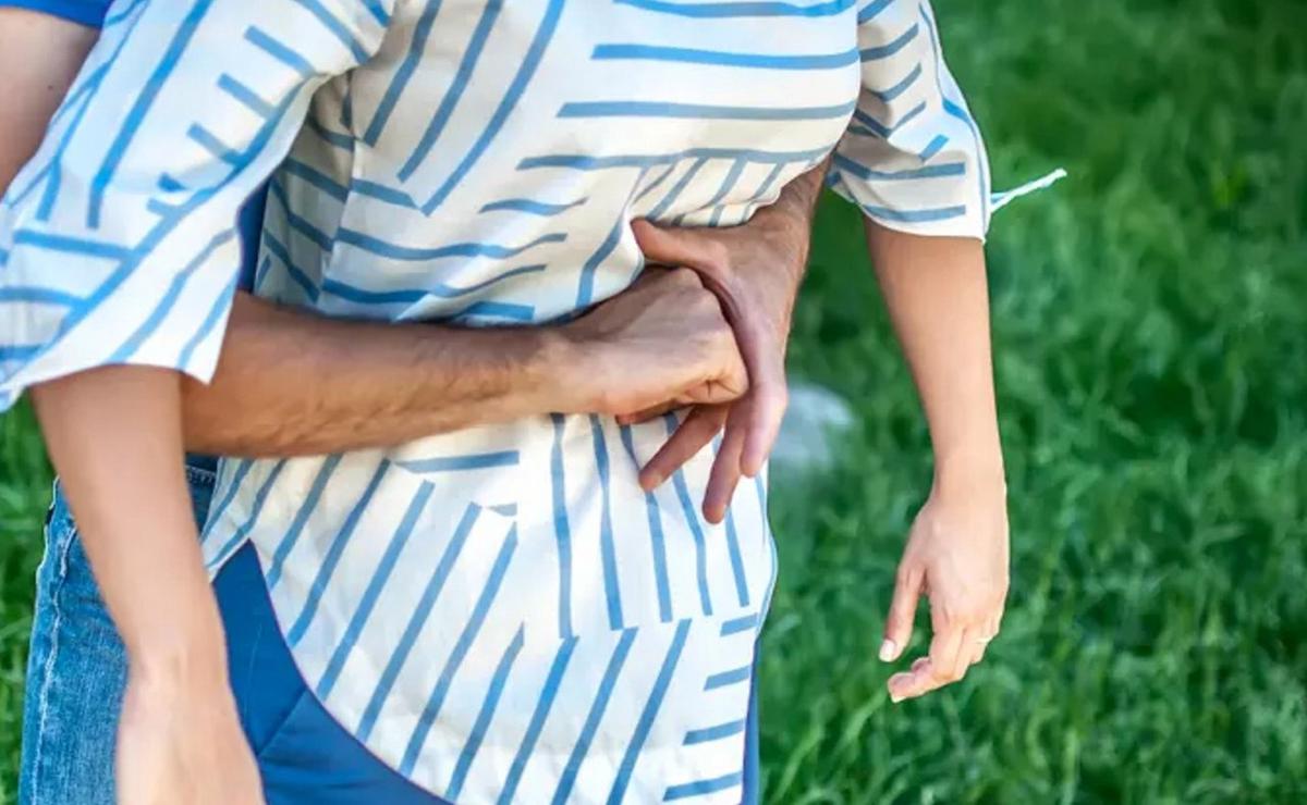 Maniobra de Heimlich.