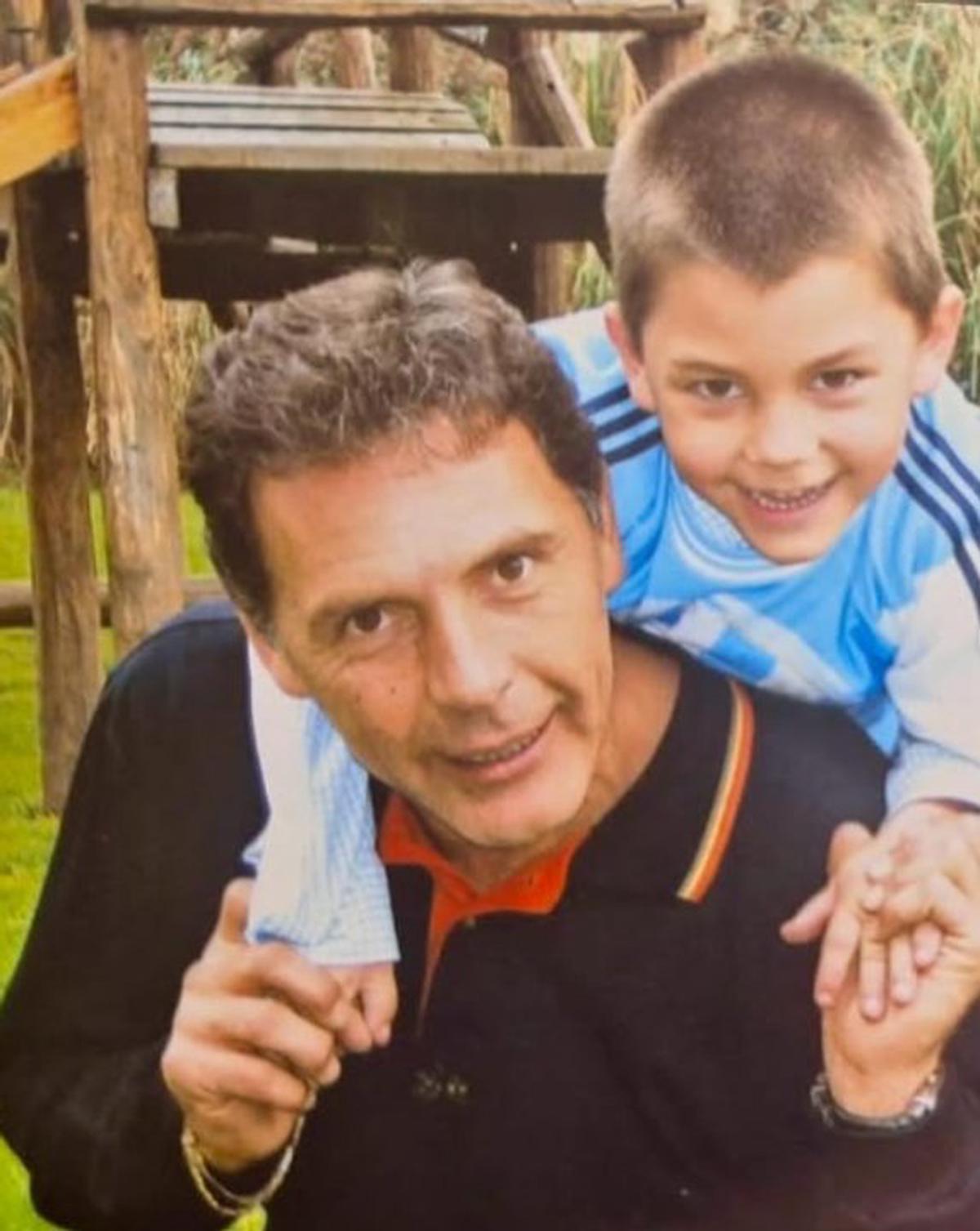 Una de las imágenes que compartió Ignacio Russo junto a su padre.