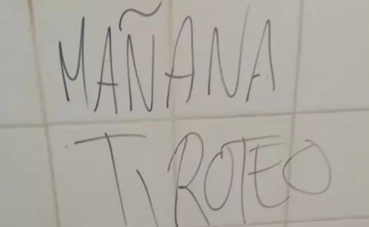 Escribieron una amenaza de tiroteo en una escuela de Jujuy.