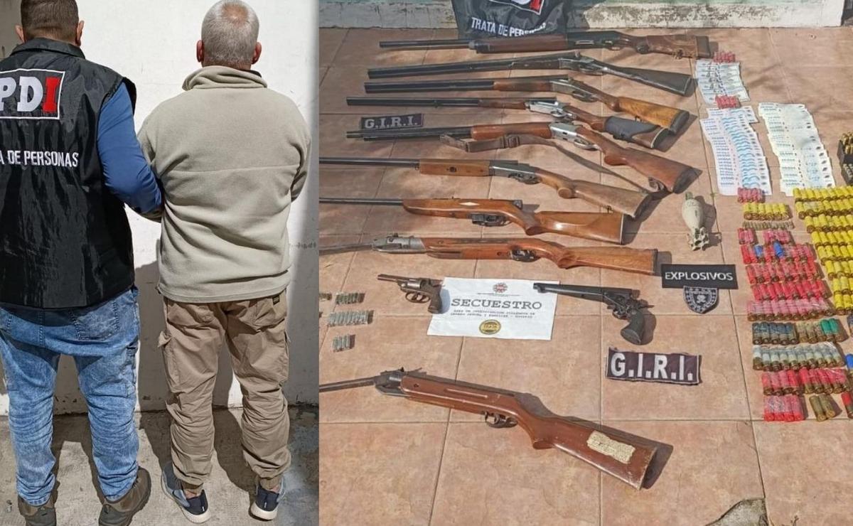 Granadero Baigorria: lo denunciaron por violencia de género y hallaron un arsenal.