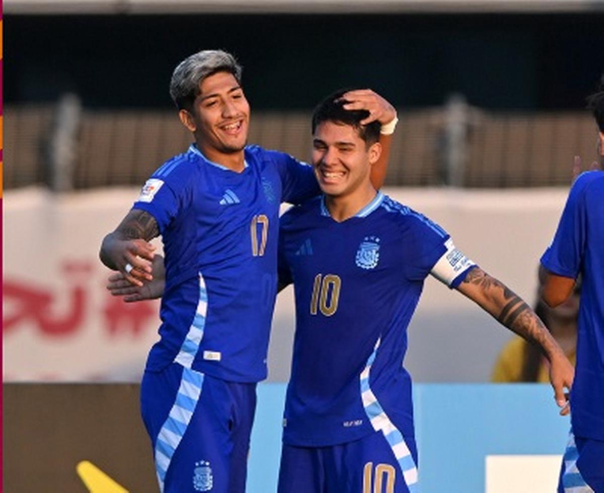 La selección juvenil ganó con holgura (Foto: @Argentina)