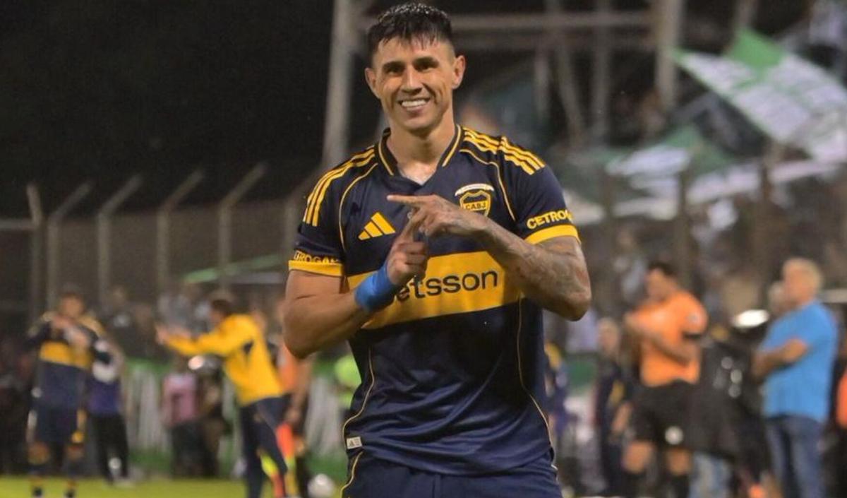 Adam Bareiro, el autor de los dos goles del "Xeneize".