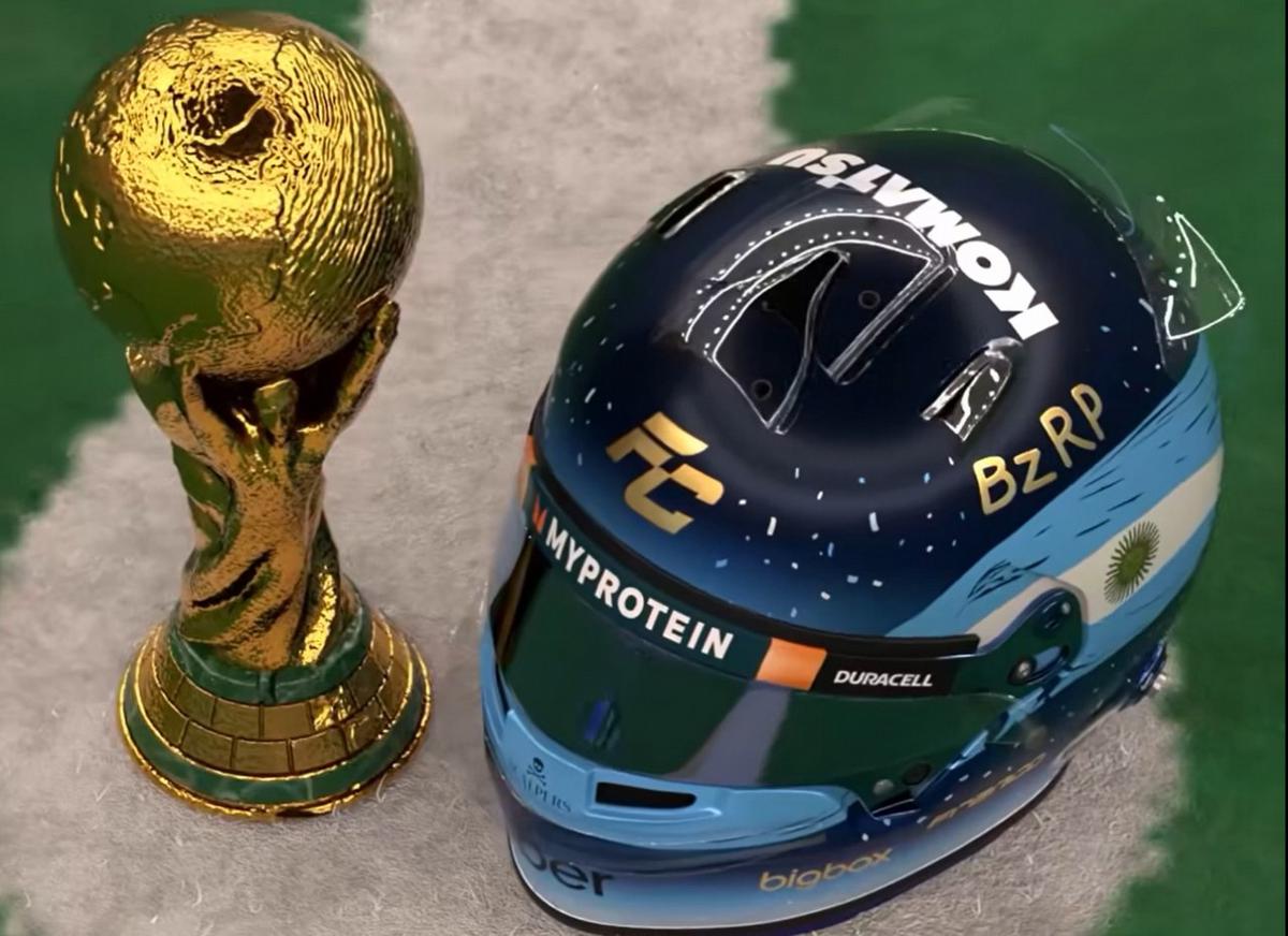 FOTO: "Y un regalo a todos los hinchas argentinos. Gracias, por darme esta oportunidad"