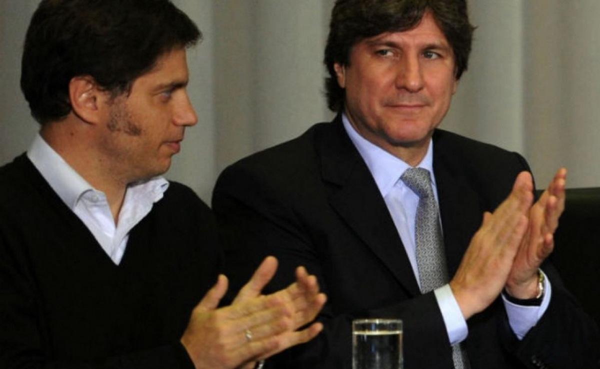 Otros tiempos: Axel Kicillof y Amado Boudou. (Foto: archivo/Télam)