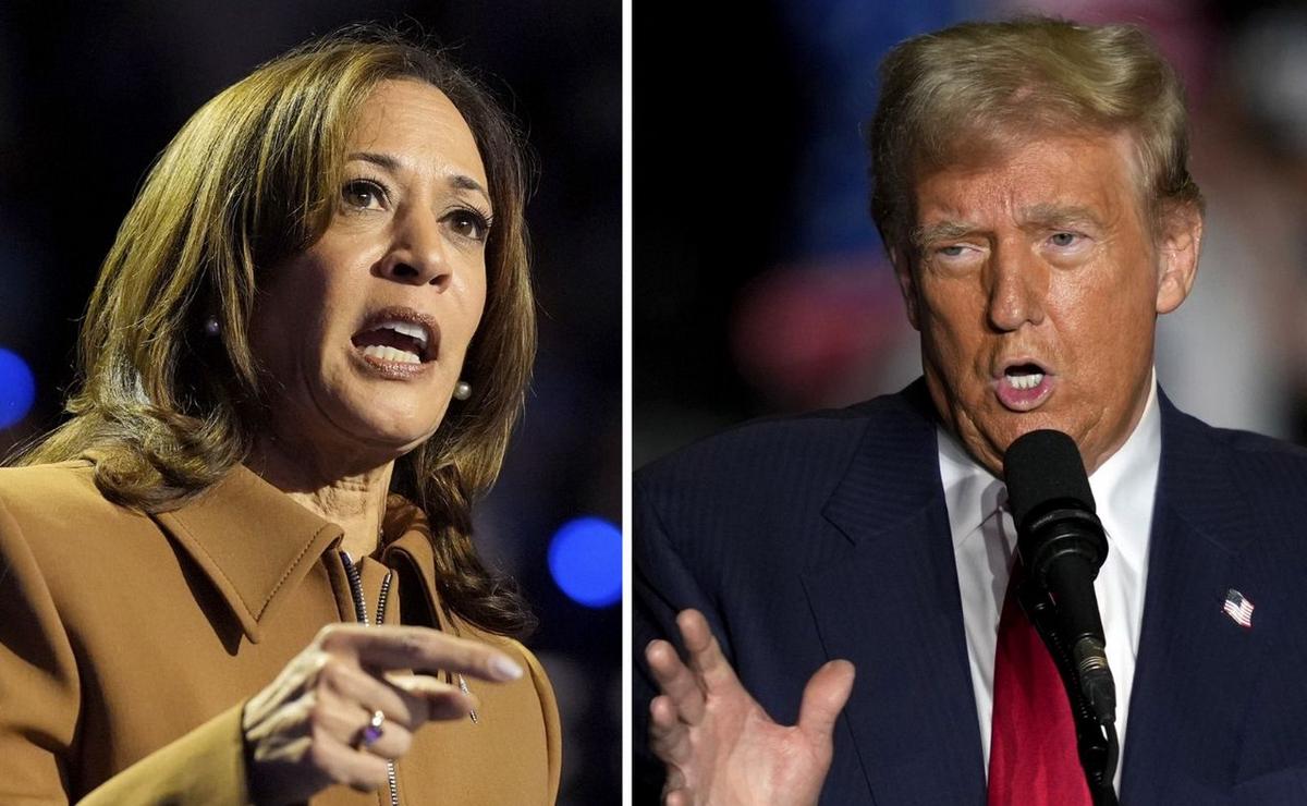 FOTO: Kamala Harris y Donald Trump, cara a cara en las elecciones estadounidenses.