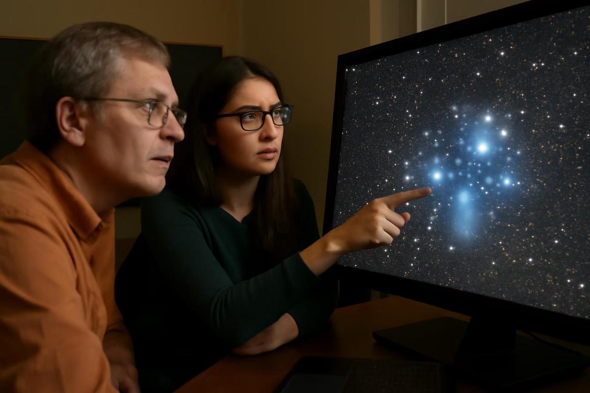 El cúmulo estelar de las Pléyades, un pequeño fragmento de una vasta familia estelar