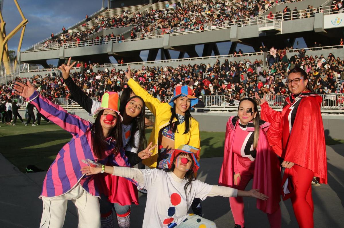 El estadio cordobés, de fiesta para los niños.