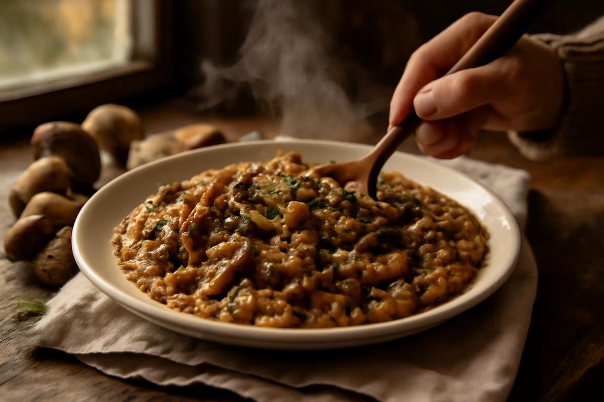 Arroz con setas: un plato cremoso y delicioso