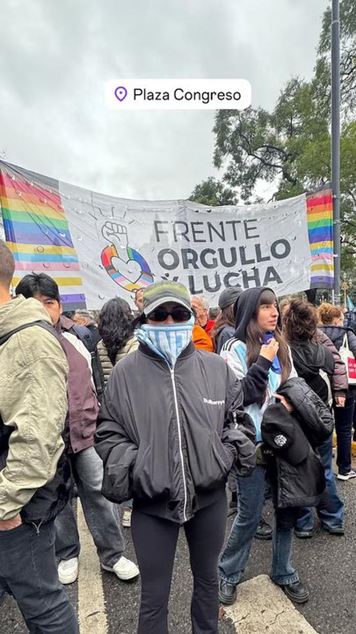 Artistas argentinos se movilizan contra la Ley de Propiedad Privada frente al Congreso