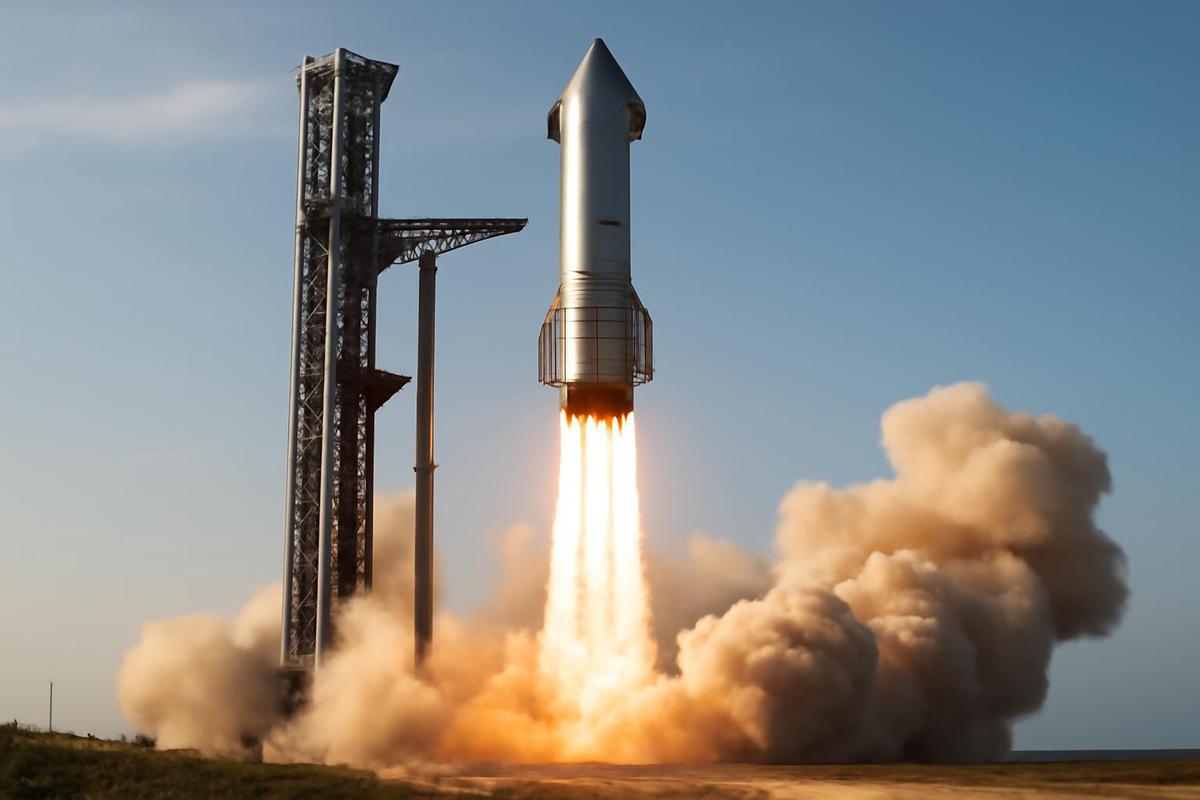 Lanzamiento del Starship V3 de SpaceX