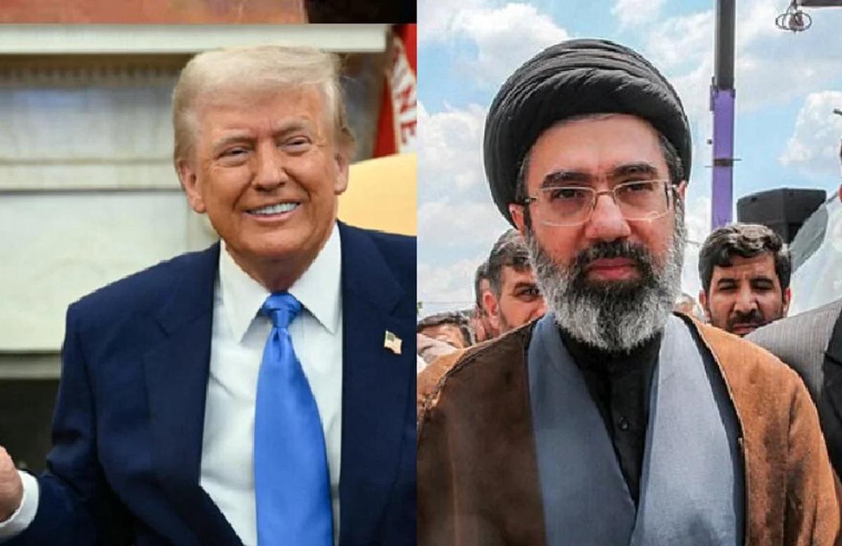 Trump y el Líder Supremo de Irán en un fotomontaje.